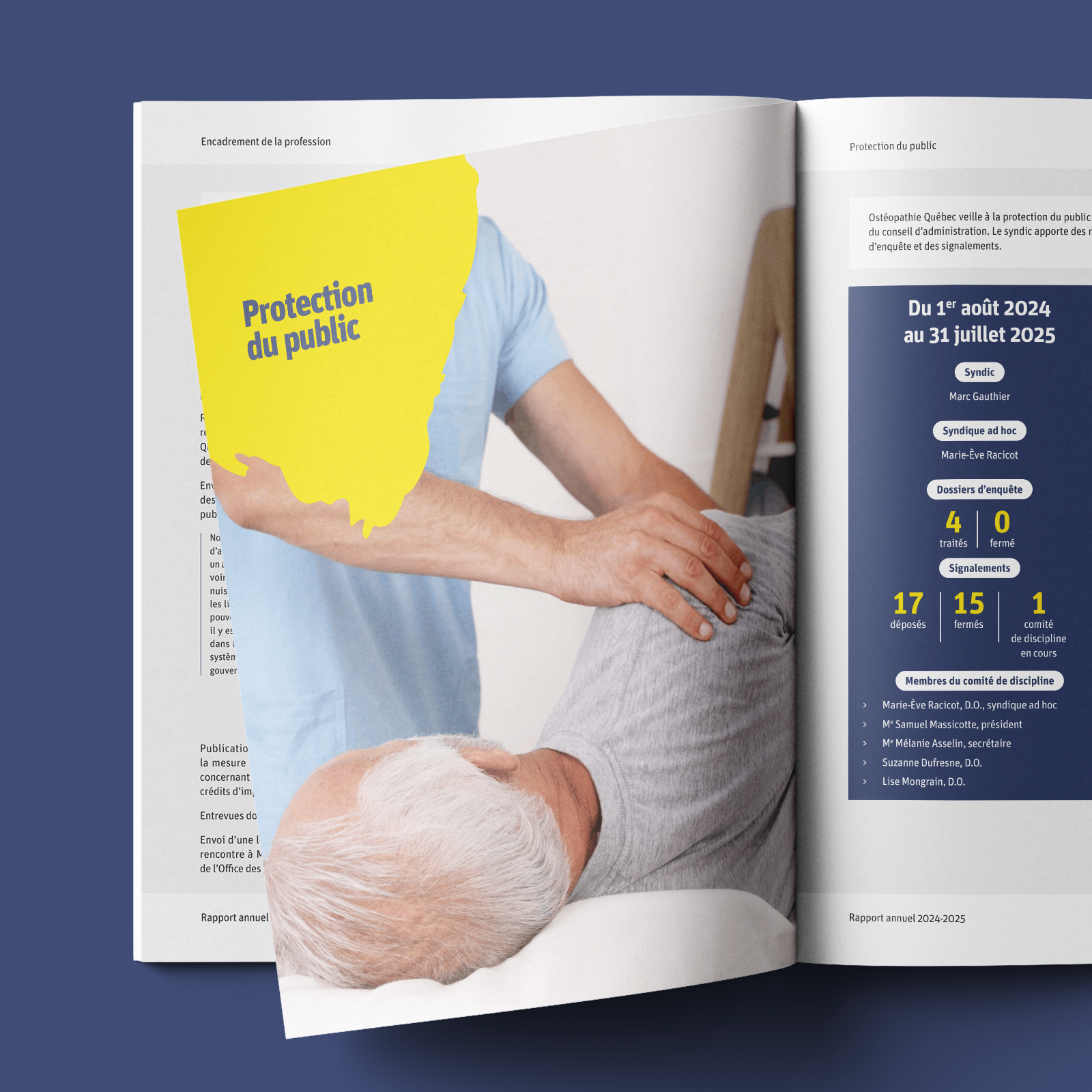 Rapport annuel Ostéopathie Québec Rapport annuel Ostéopathie Québec
